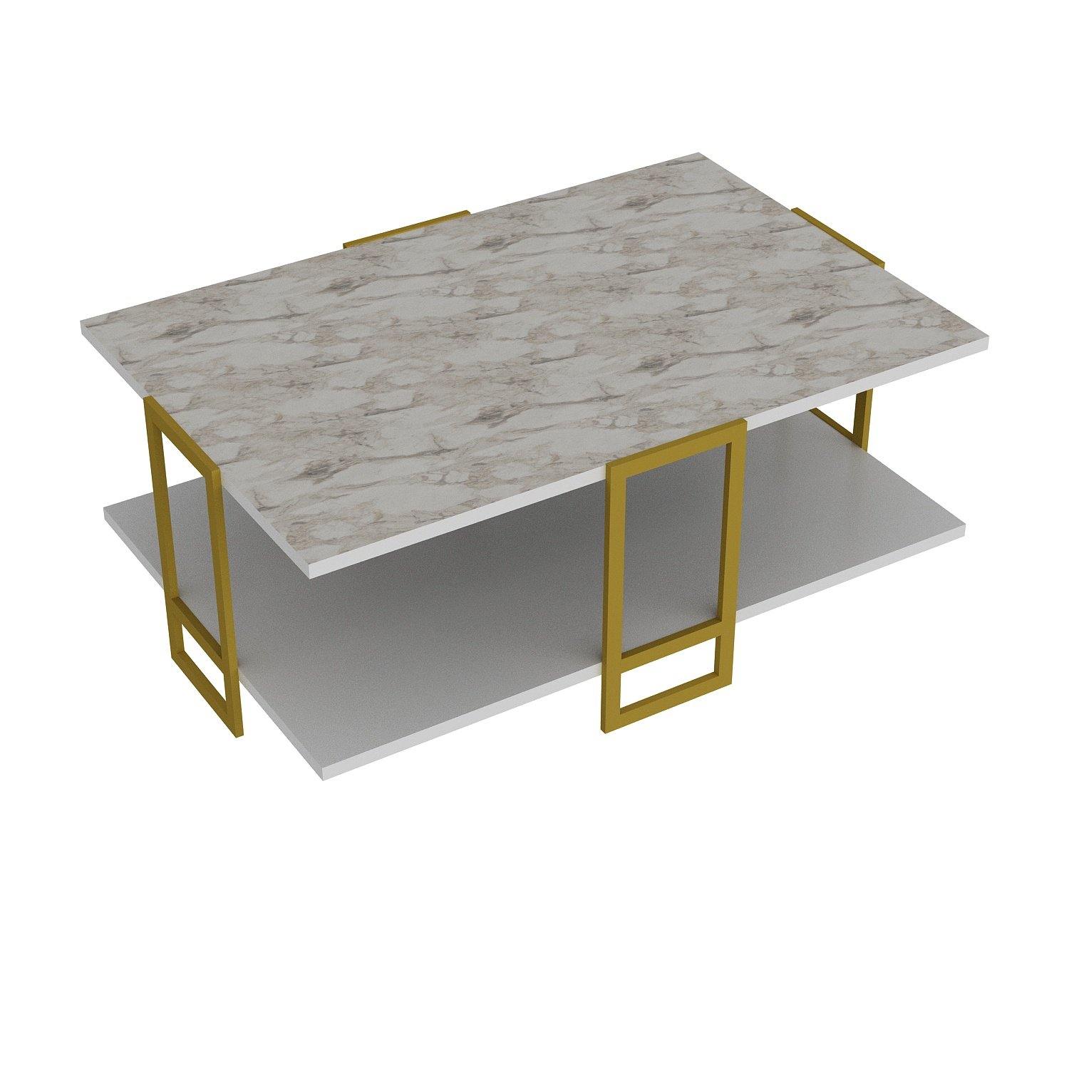 Polka Metal Wood Coffee Table - Decorotika