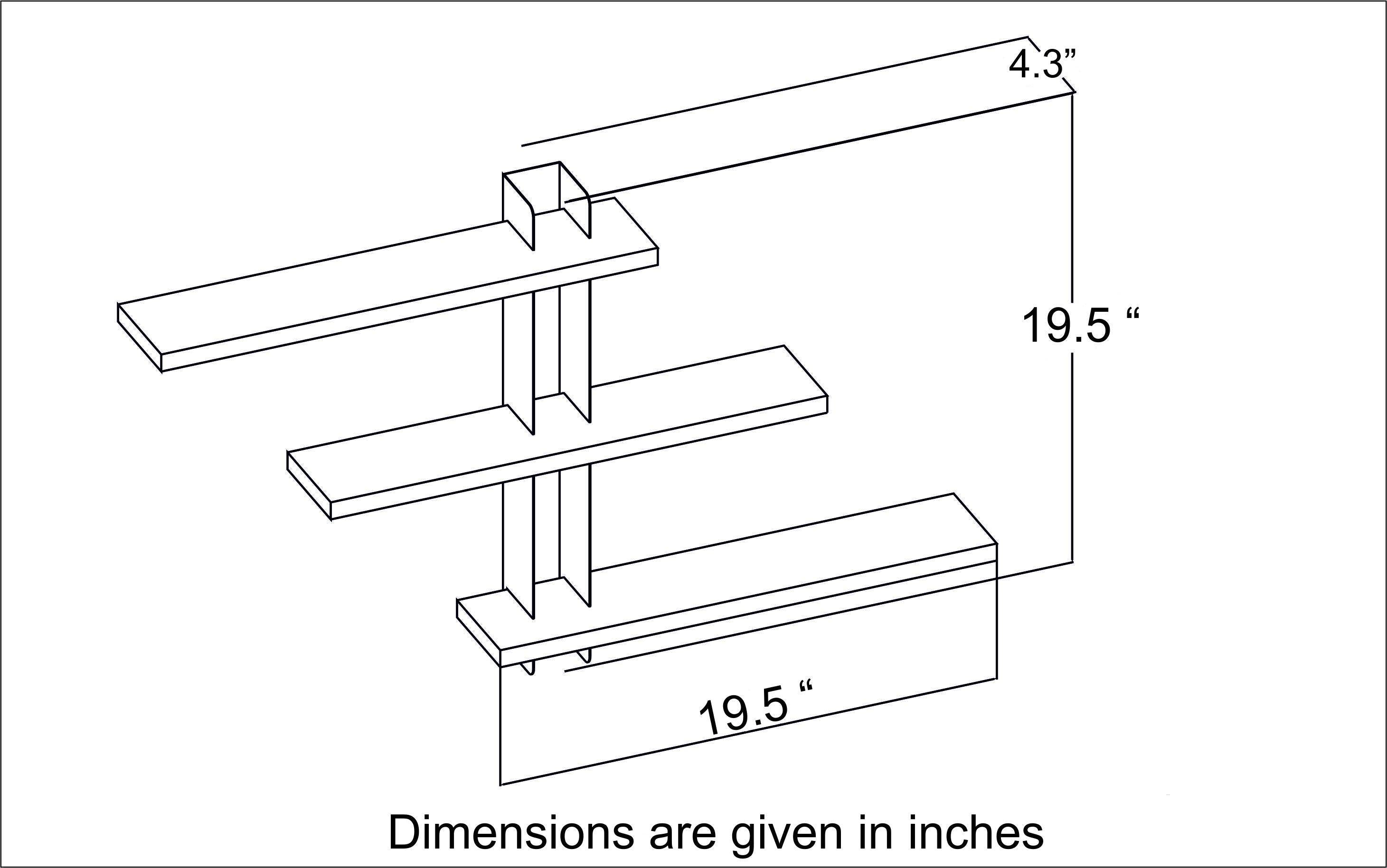 Manufactured Wood Wall Organizer