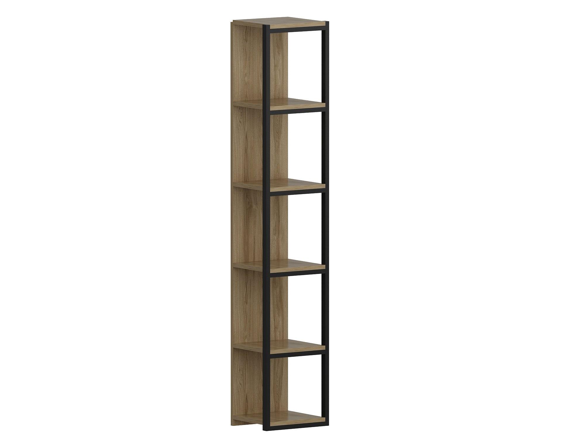 Texas 71" Tall Metal Manufactured Wood Bookcase - Decorotika