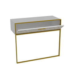 Polka 35" Wide Metal Wood Dresuar - Decorotika