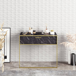 Polka 35" Wide Metal Wood Dresuar - Decorotika