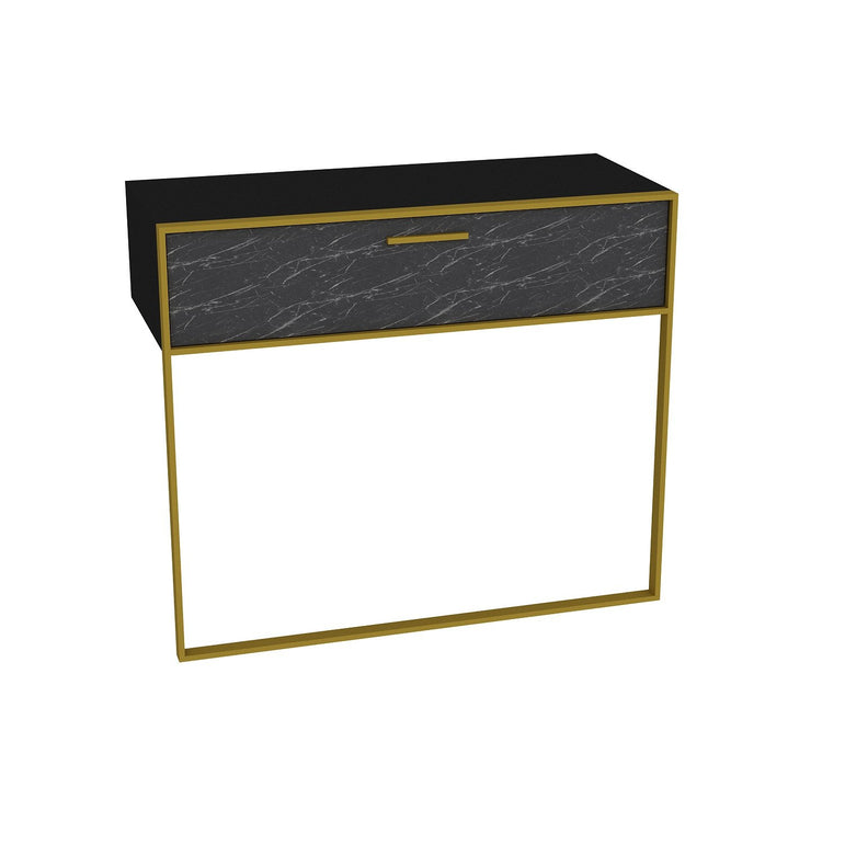 Polka 35" Wide Metal Wood Dresuar - Decorotika