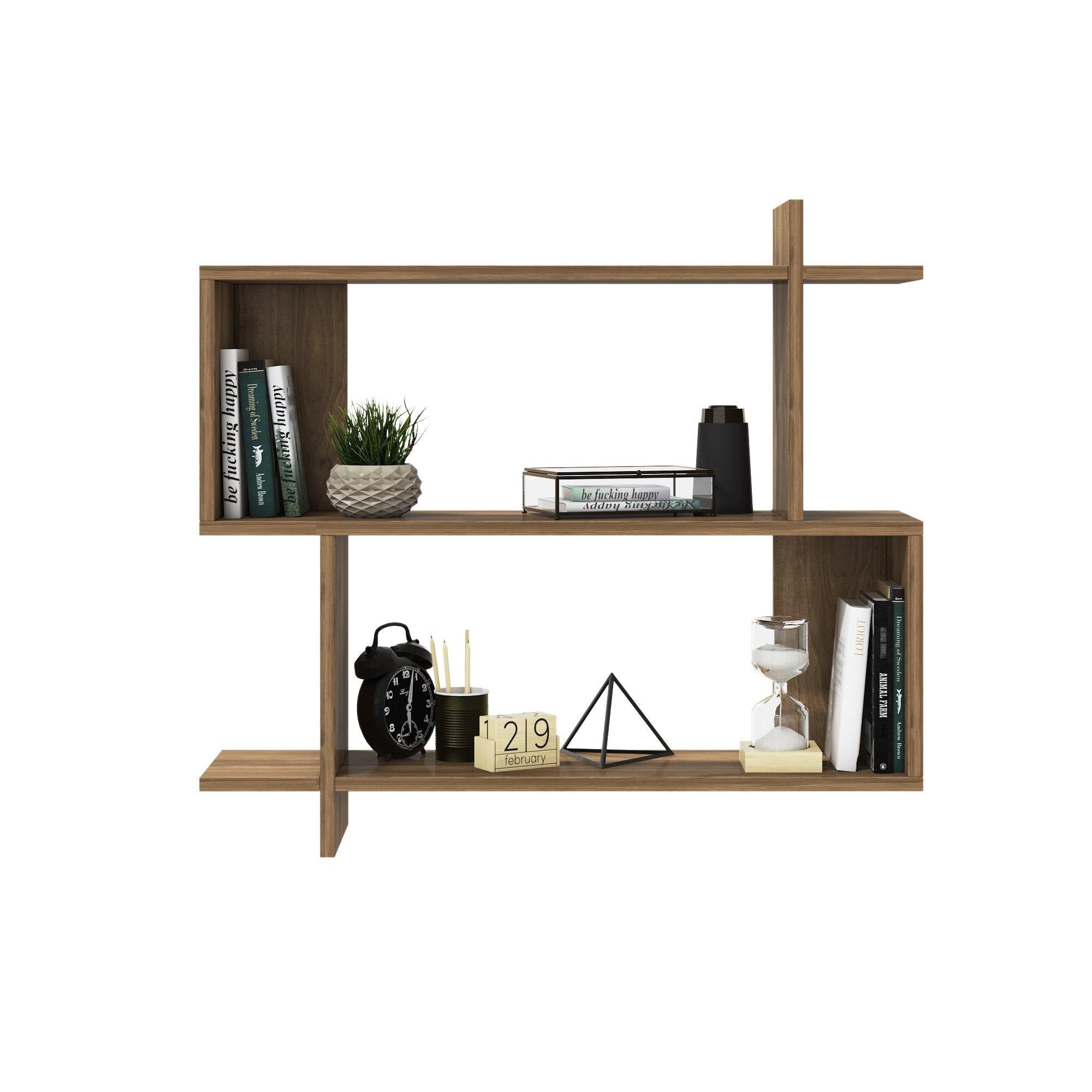 Mina 32" Manufactured Wood Floating Wall Shelf - Decorotika