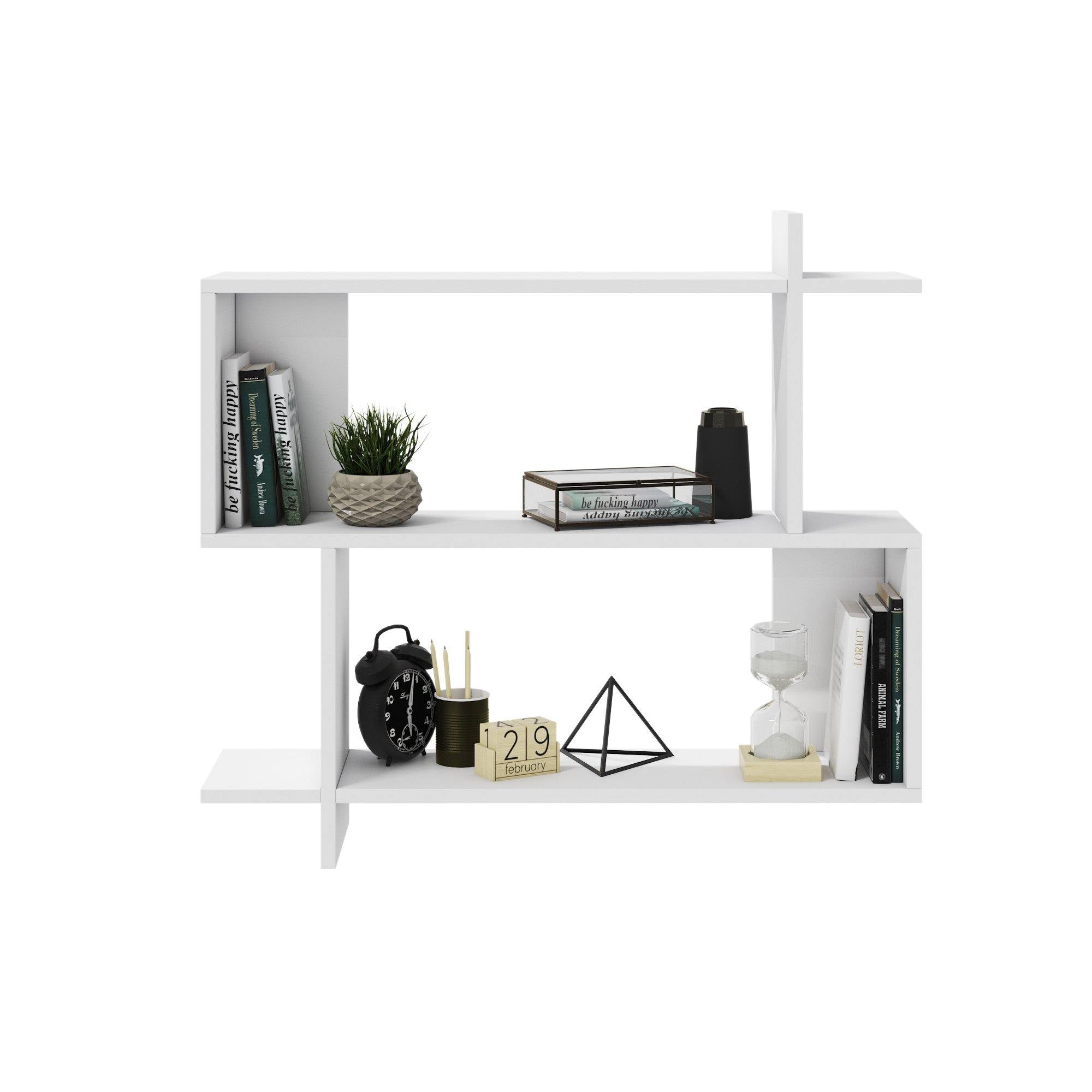 Mina 32" Manufactured Wood Floating Wall Shelf - Decorotika