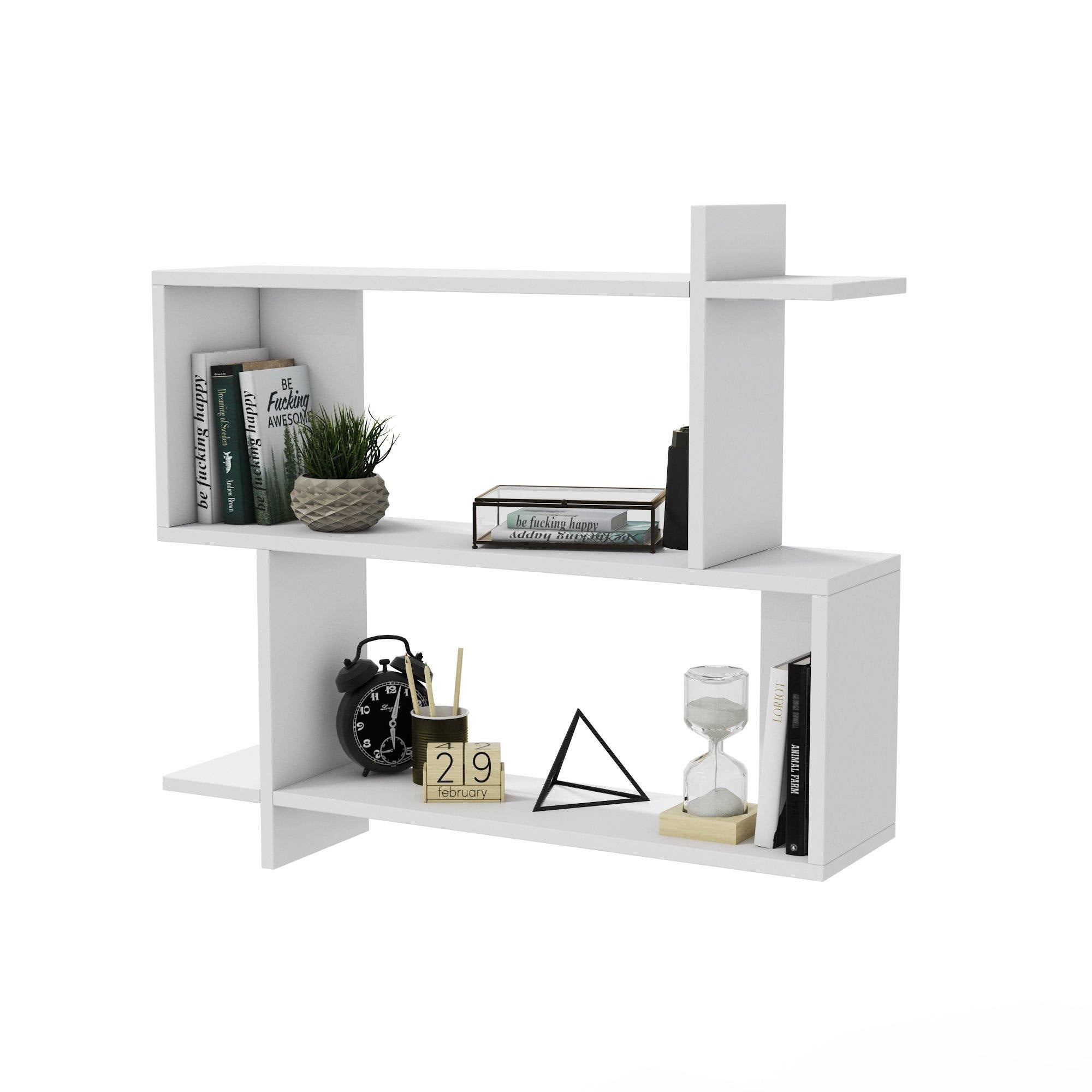 Mina 32" Manufactured Wood Floating Wall Shelf - Decorotika