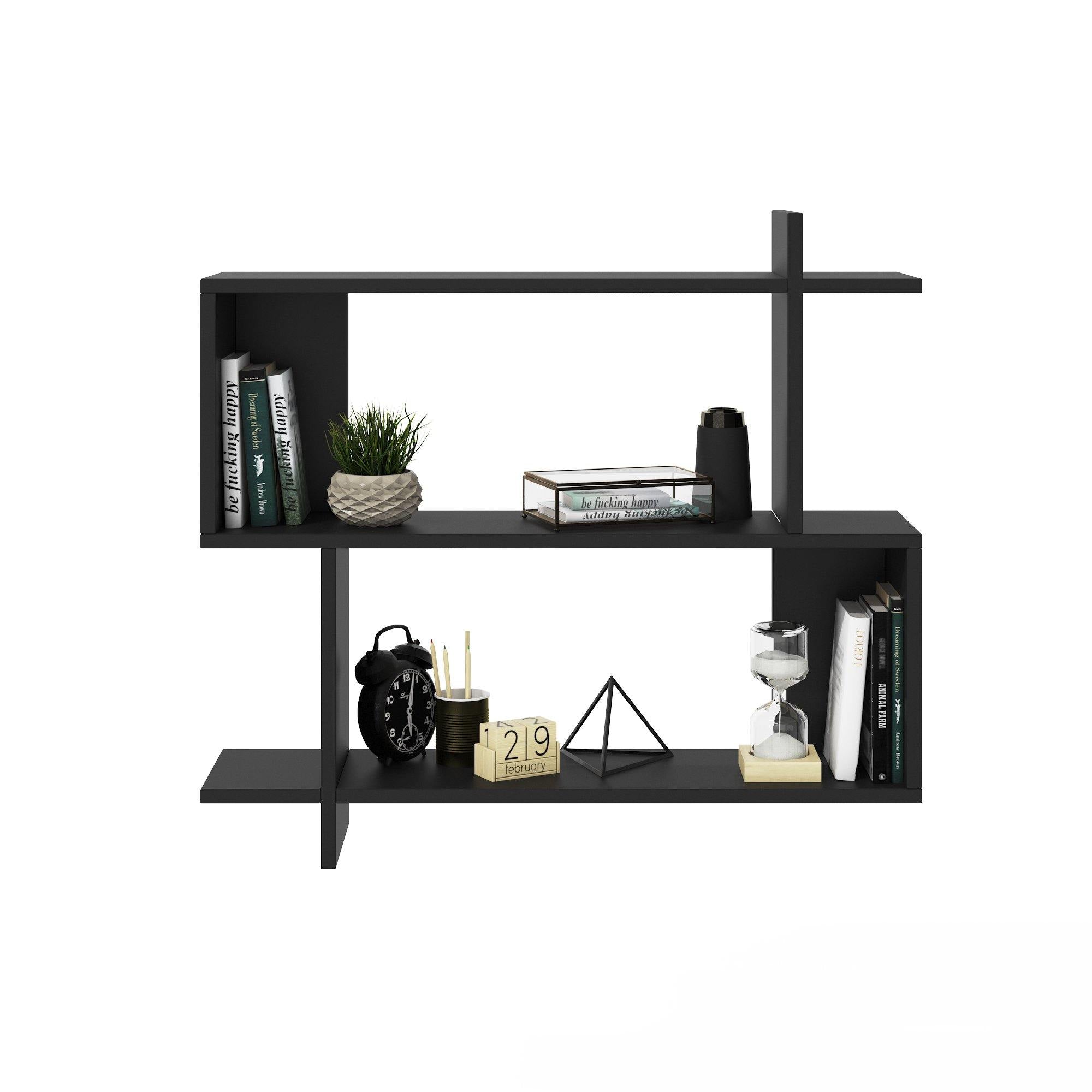 Mina 32" Manufactured Wood Floating Wall Shelf - Decorotika