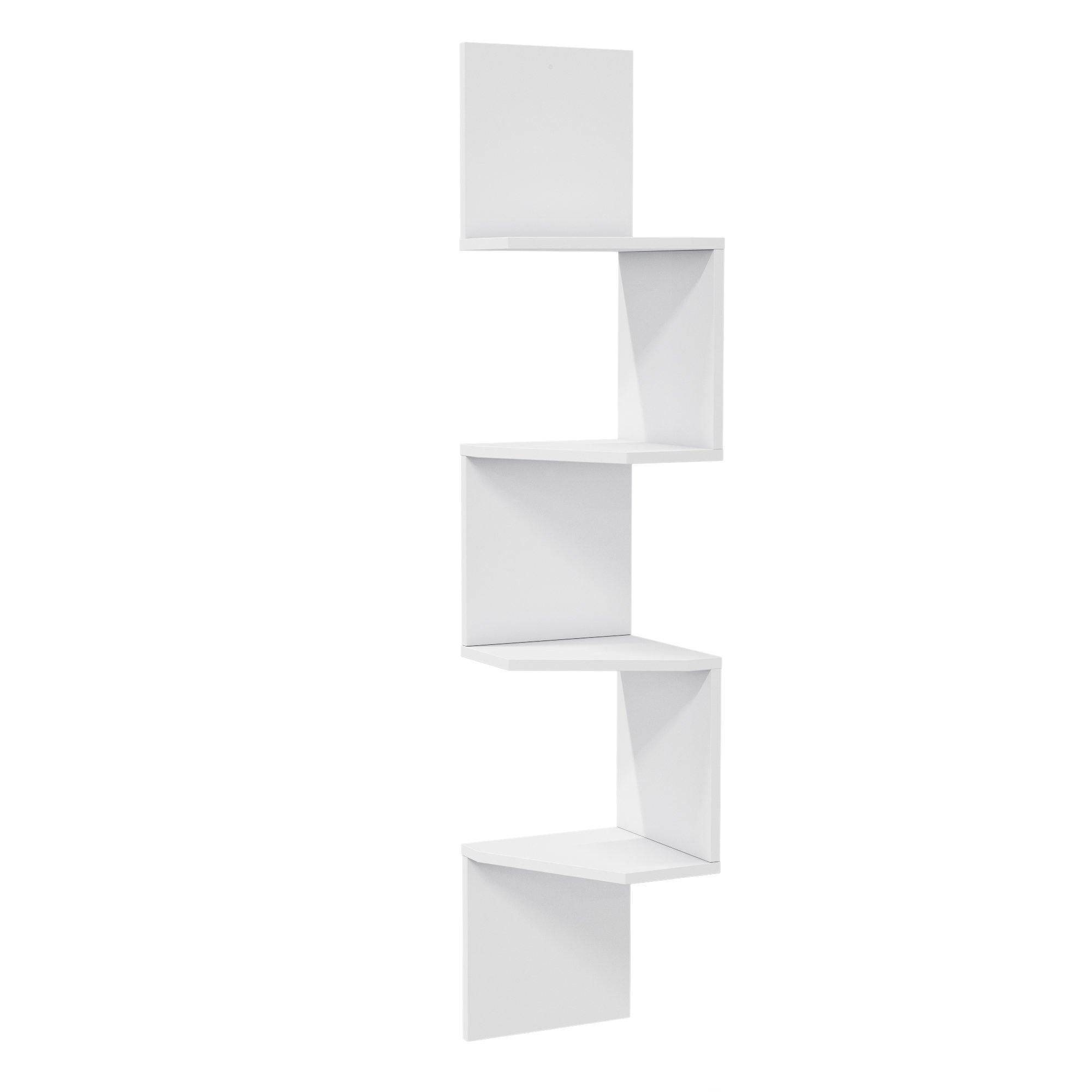 Desaldo 61" Tall 4 Tier Manufactured Wood Modern Wall Shelf - Decorotika