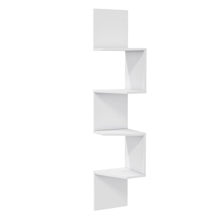 Desaldo 61" Tall 4 Tier Manufactured Wood Modern Wall Shelf - Decorotika