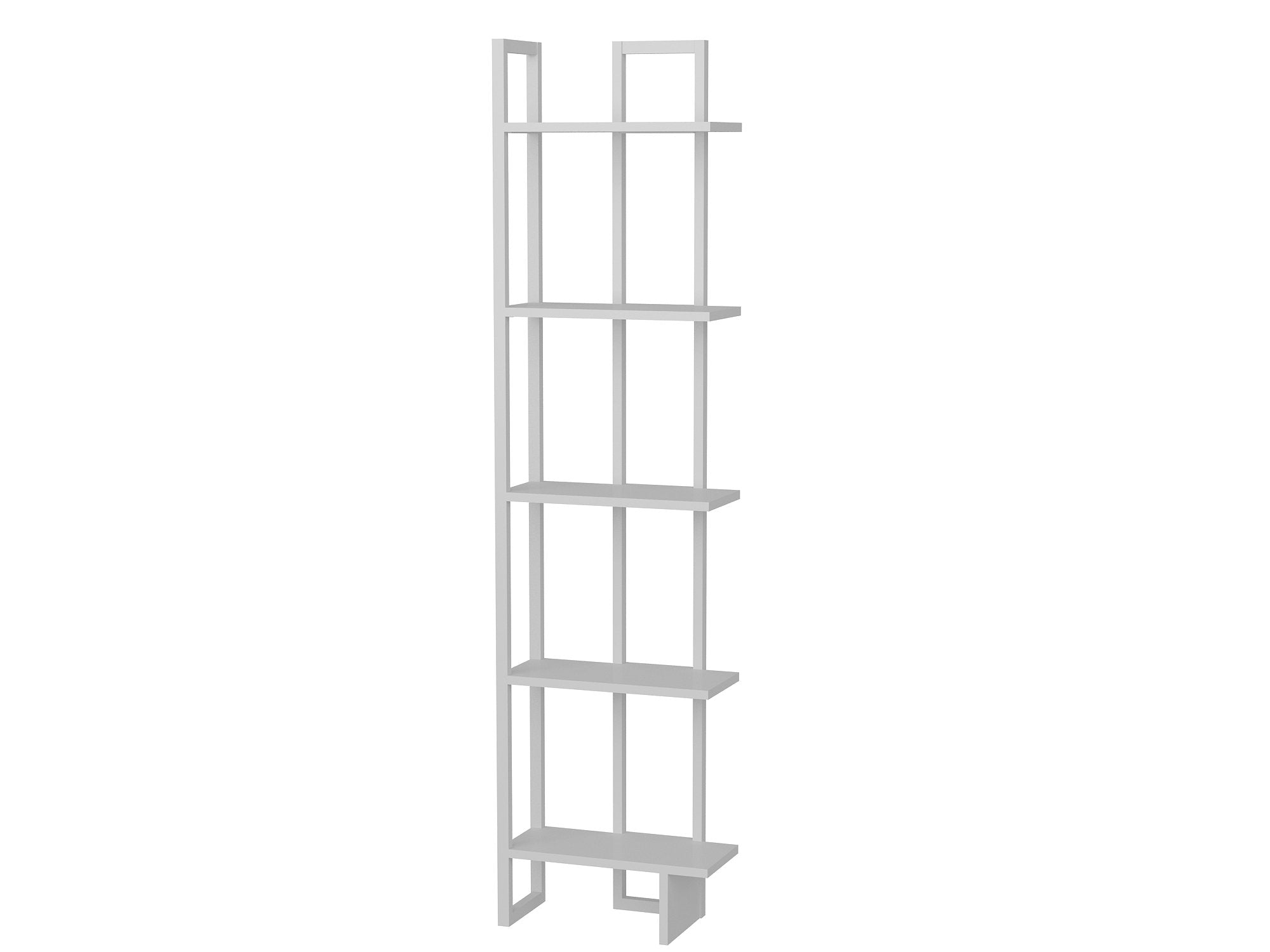 Alice 71" Tall Metal Manufactured Wood Bookcase - Decorotika