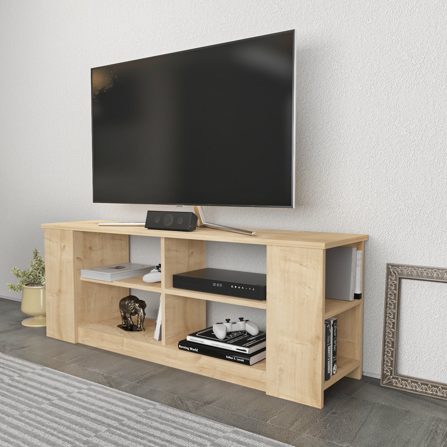 SPACE TV STAND SAPPHIRE OAK