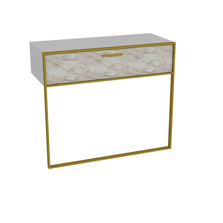 Polka 35" Wide Metal Wood Dresuar - Decorotika