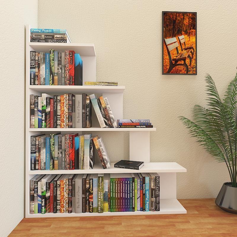 Echo 47" Tall Ladder Style Accent Bookcase - Decorotika