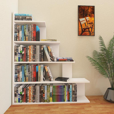 Echo 47" Tall Ladder Style Accent Bookcase - Decorotika
