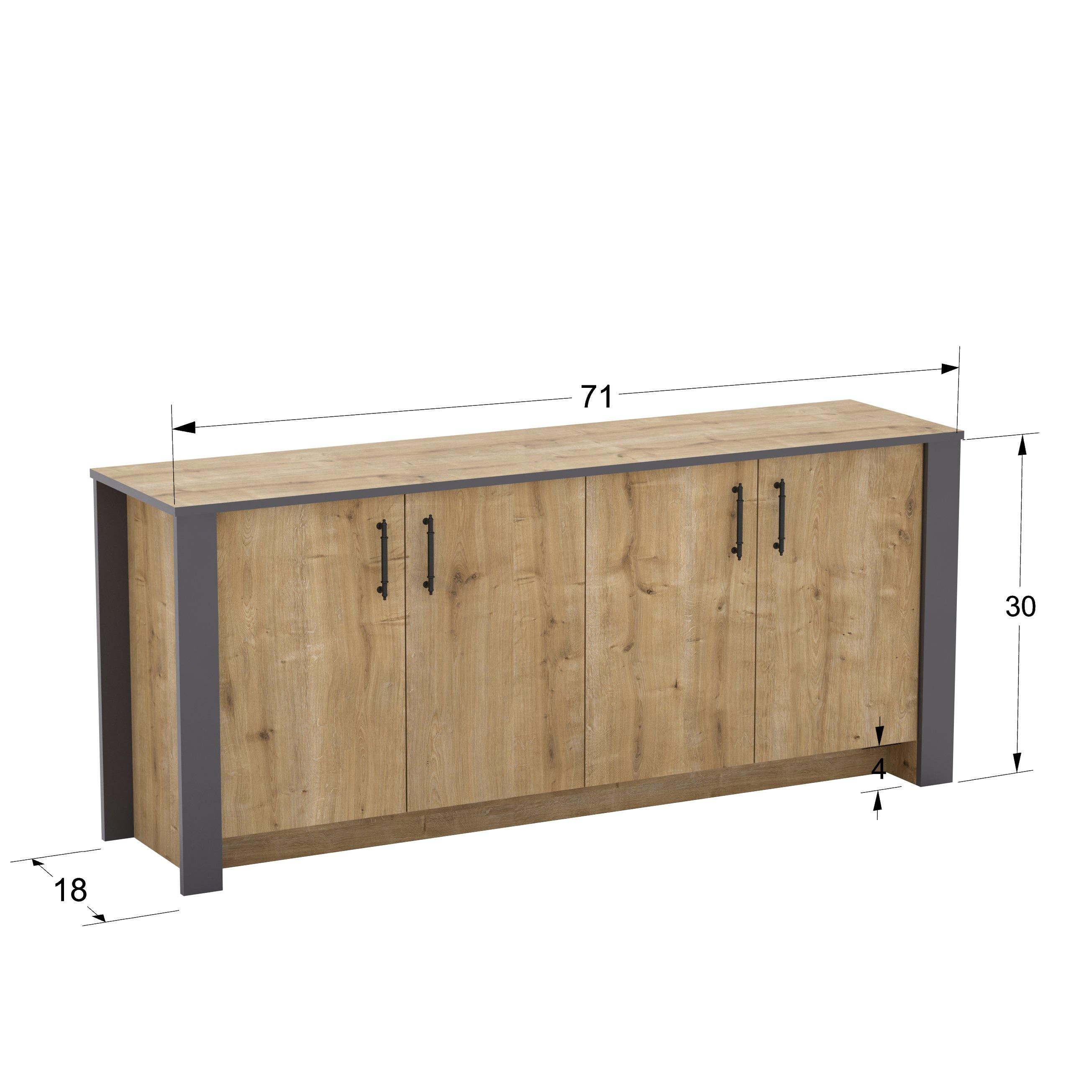 Manhattan 71" Wide Sideboard - Decorotika