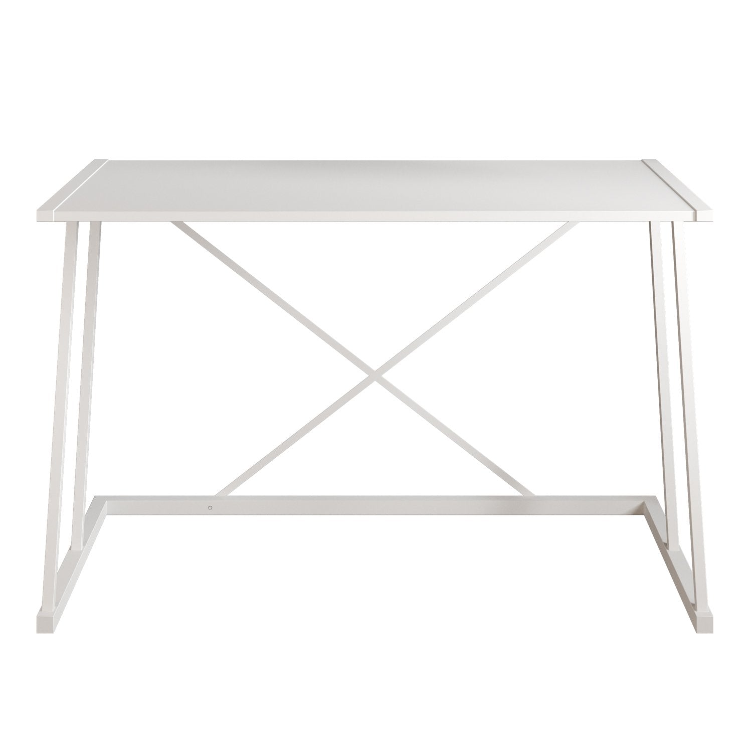Anemon 47'' Wide Computer Desk with Crossbar Metal Frame - Decorotika