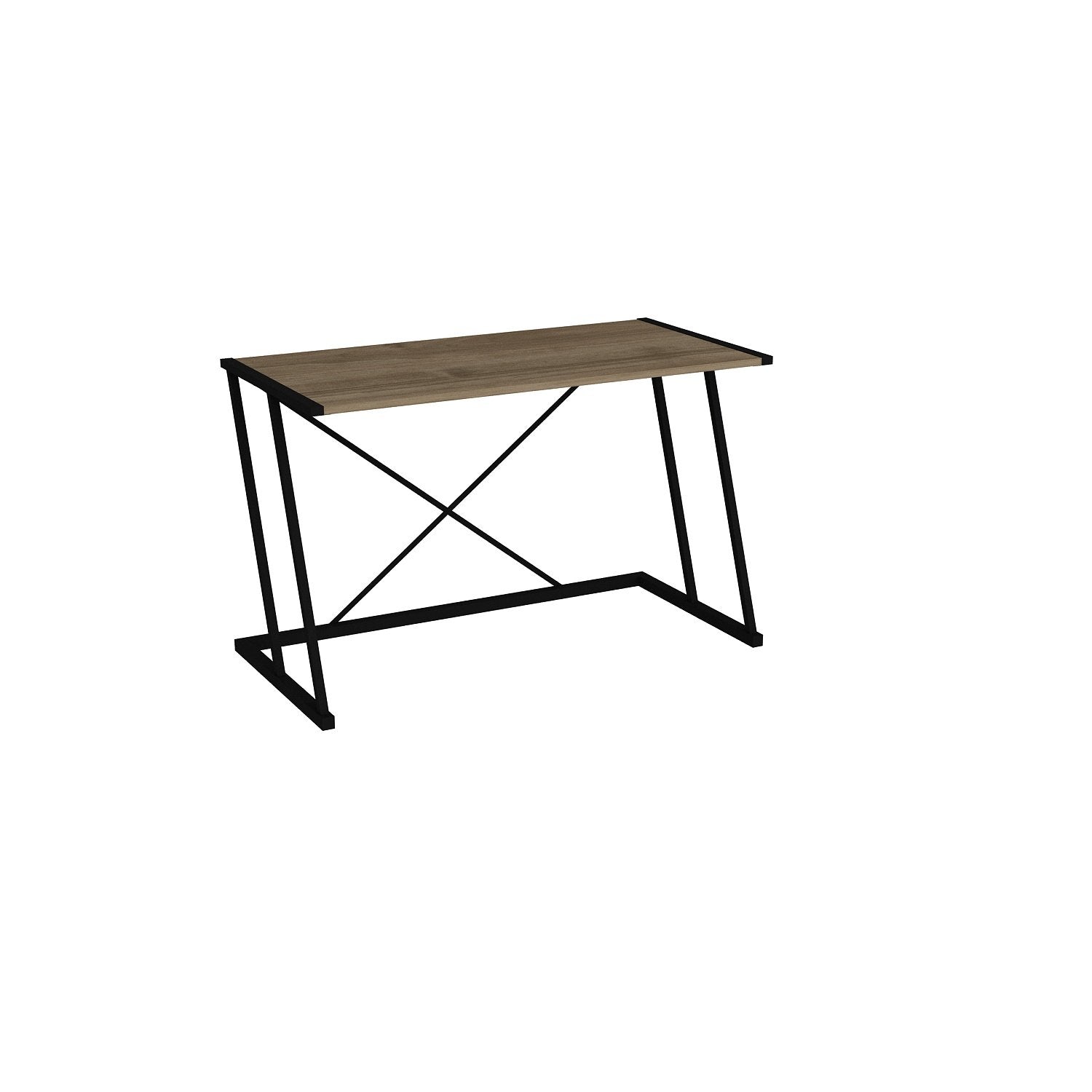 Anemon 47'' Wide Computer Desk with Crossbar Metal Frame - Decorotika