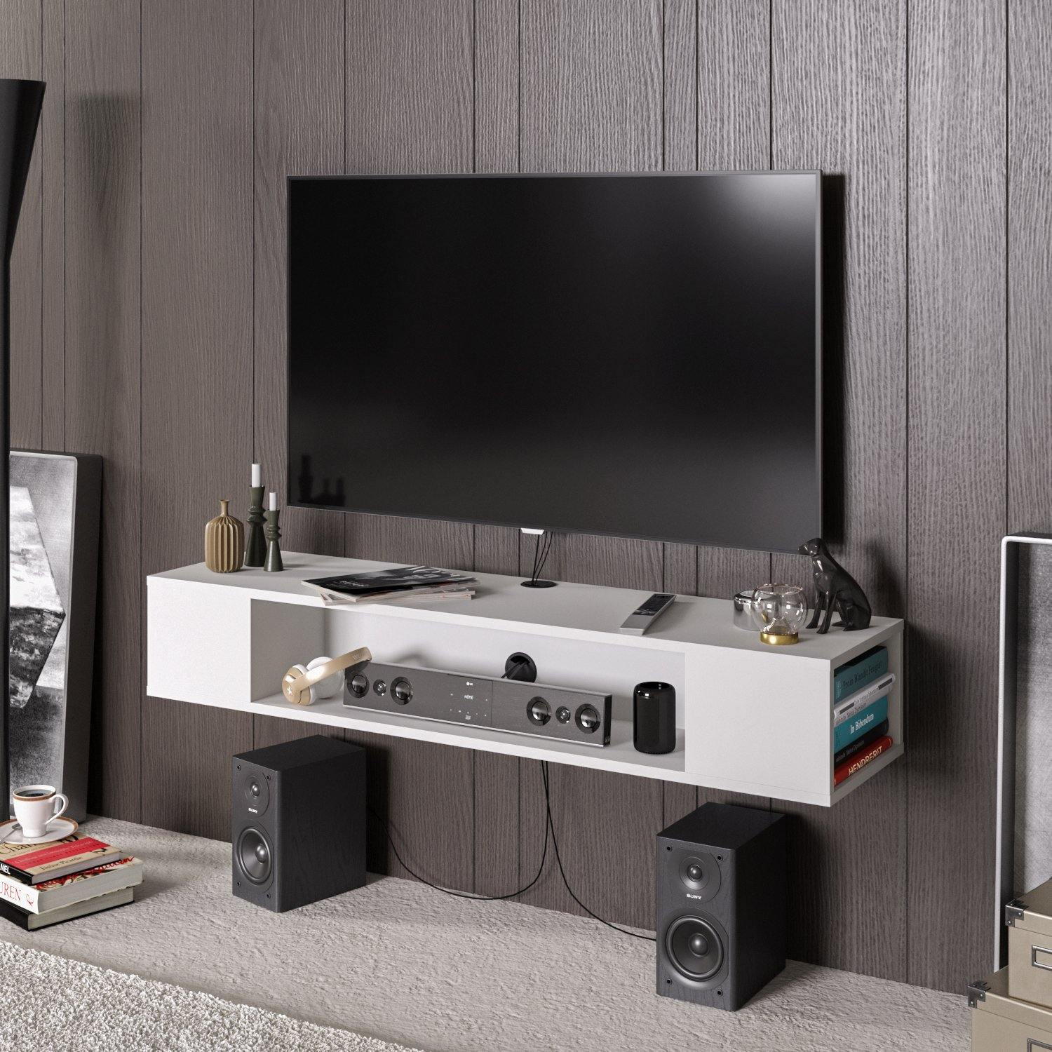 Peti Floating, Wall Mounted TV Stand & Media Console for TVs up to 60'' - Decorotika