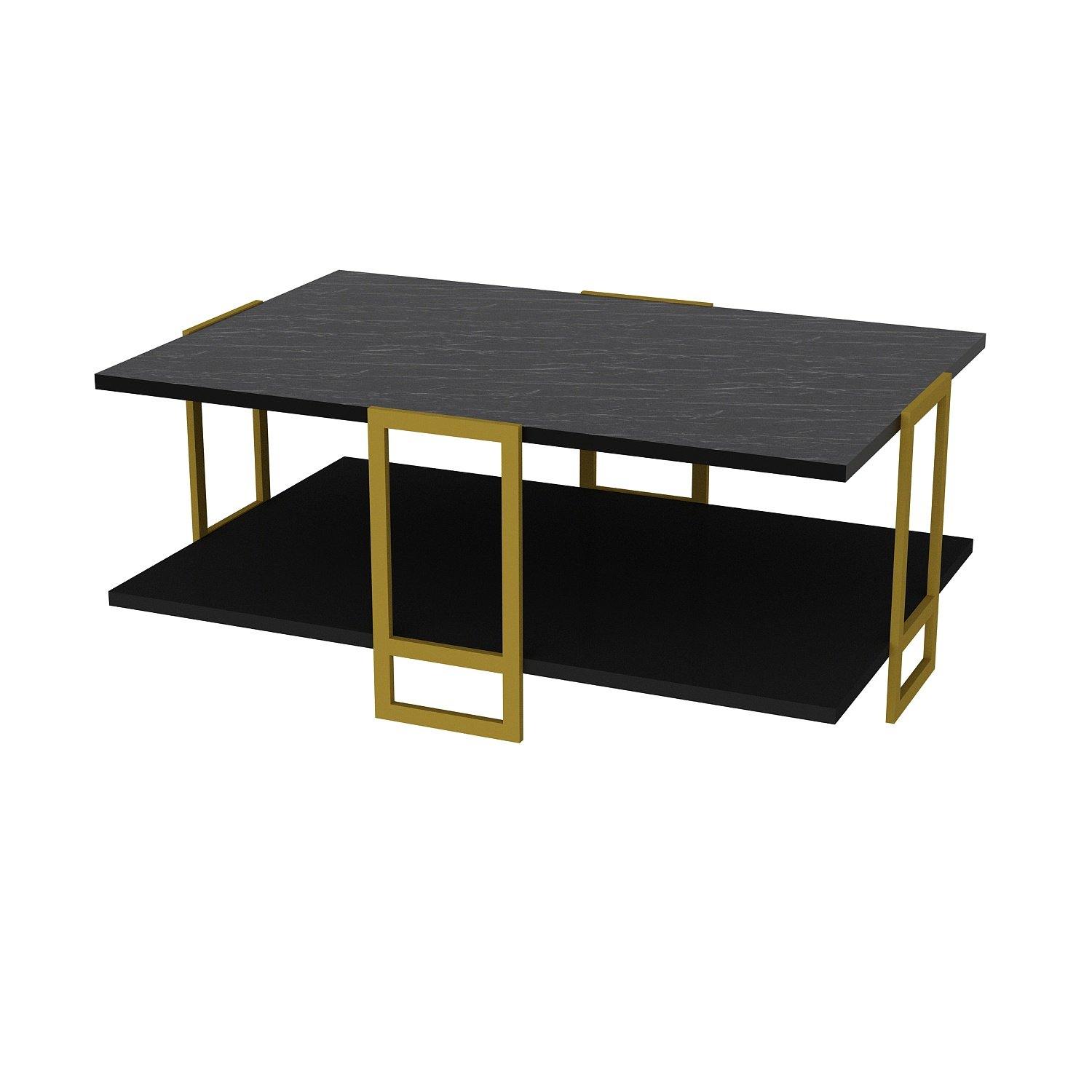 Polka Metal Wood Coffee Table - Decorotika