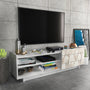 Valantina 55” Wide TV Stand & Media Console with A Cabinet & Shelves for TVs up to 63" - Decorotika