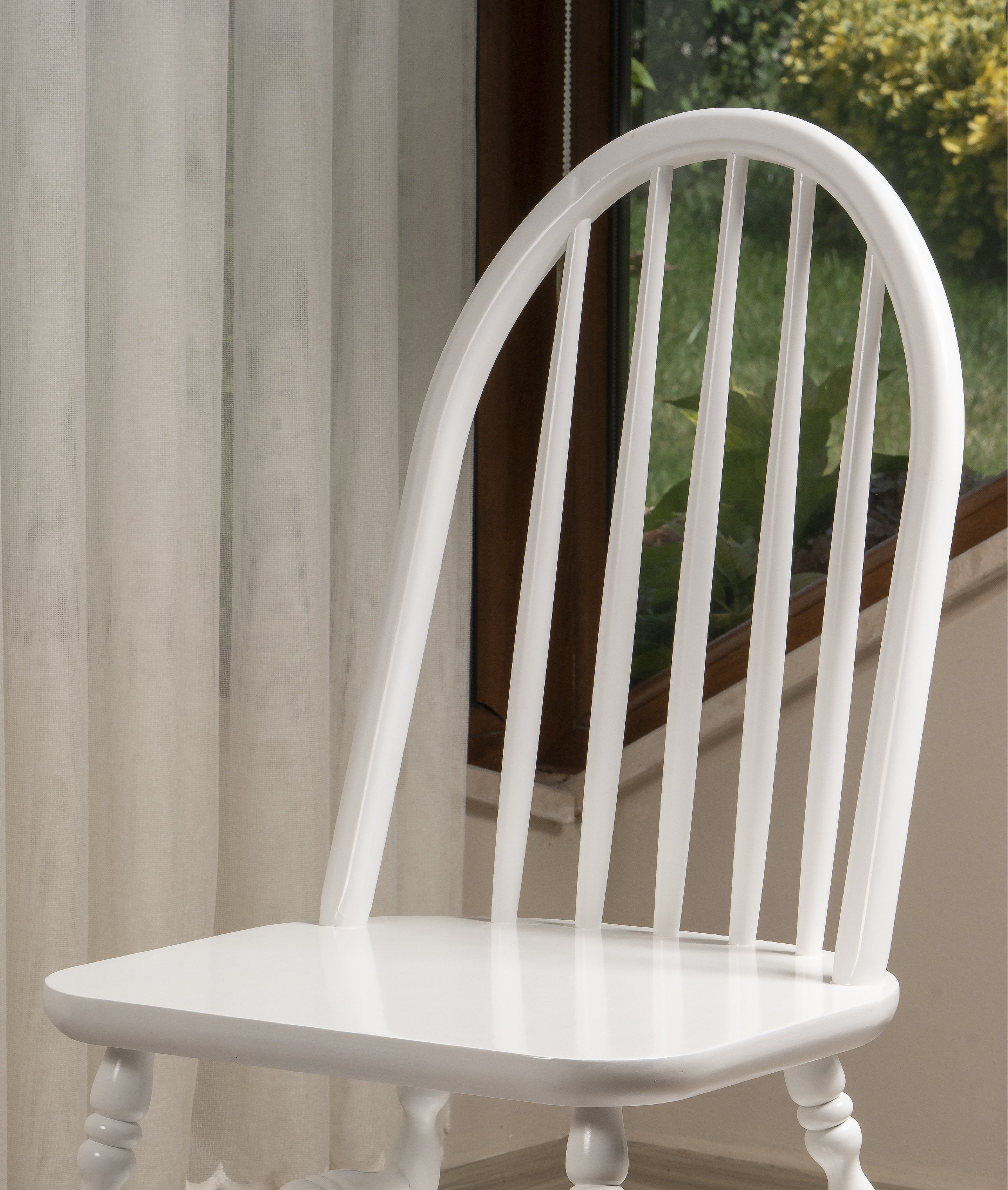 Eiffel Solid Wood Chair - Set of 2 - 36.8" H x 17.3" W x 18.5" D - Decorotika