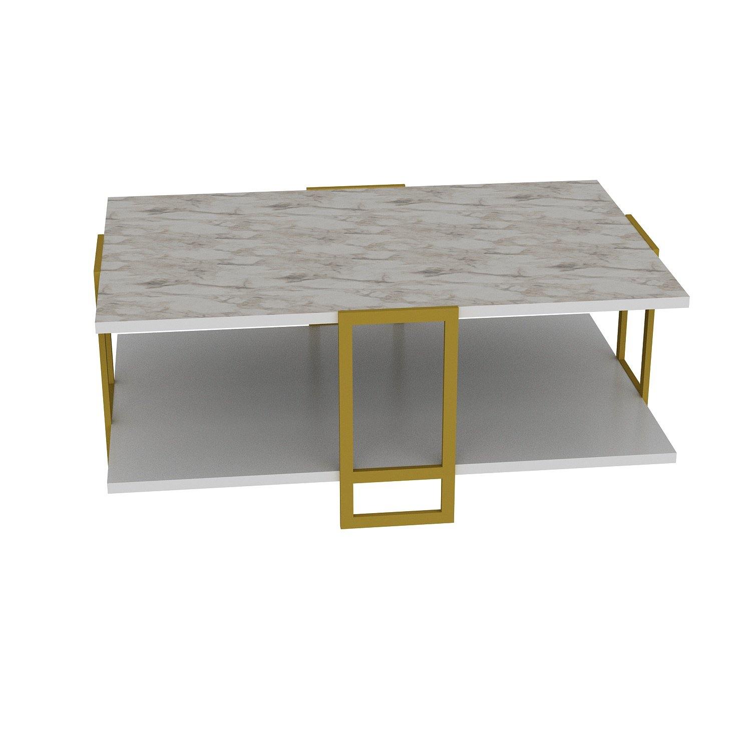 Polka Metal Wood Coffee Table - Decorotika