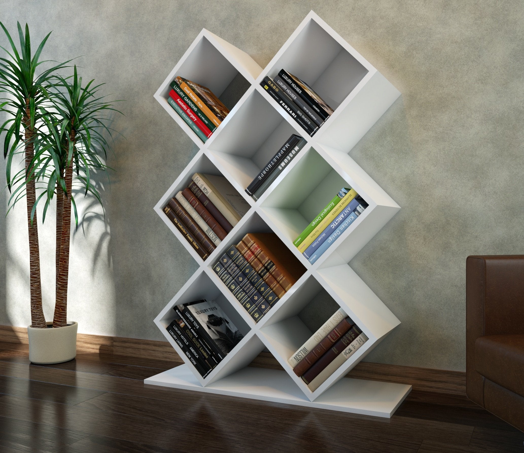 Beach 50'' Tall Accent Bookcase - Decorotika