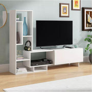 Pegai TV Stand & Entertainment Center for TVs up to 55" - White - Decorotika