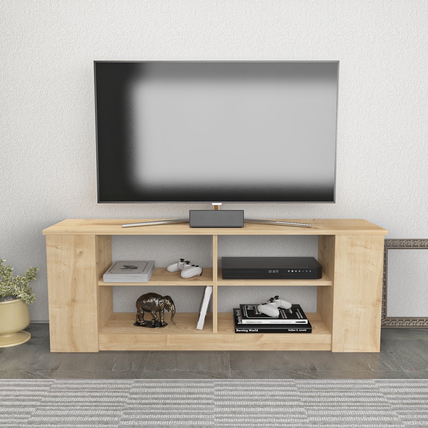 SPACE TV STAND SAPPHIRE OAK