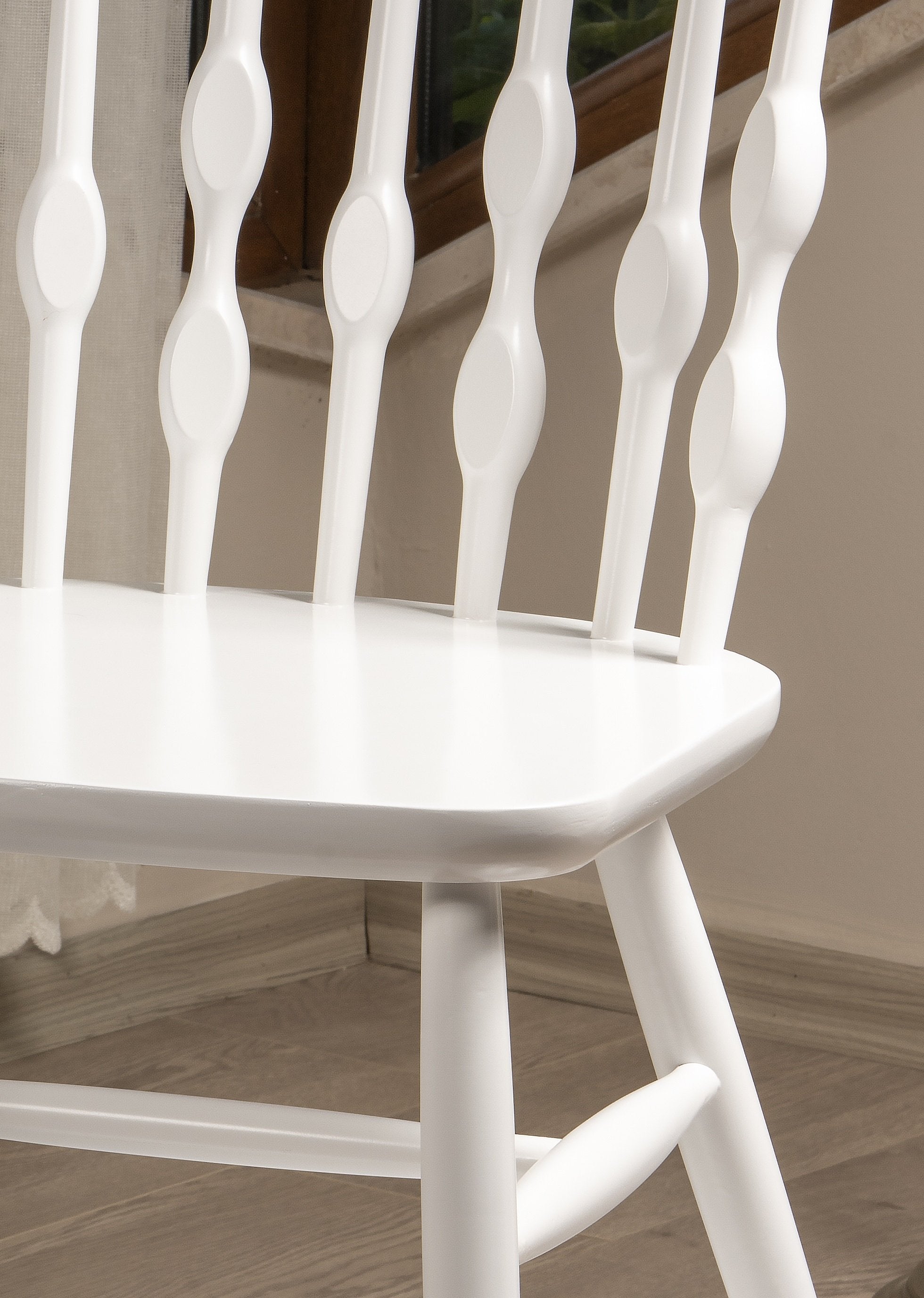 Bonjuk Solid Wood Chair - Set of 2 - 33.4" H x 16.5" W x 18.9" D - Decorotika