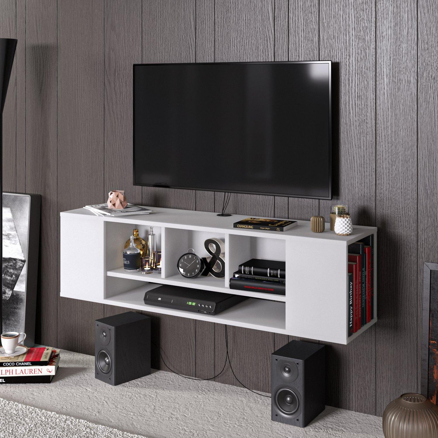 Paldi 53" Wide Floating TV Stand & Media Console - Decorotika