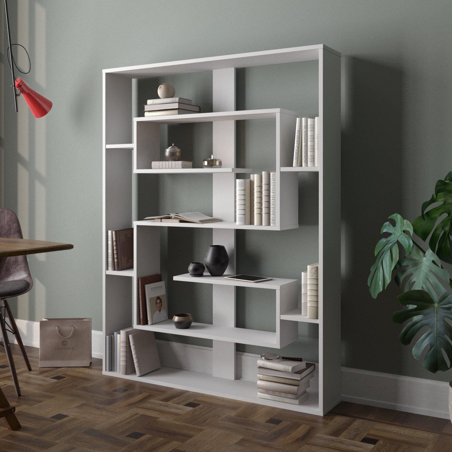 Esteban 61'' Tall Geometric Bookcase & Shelving Unit - Decorotika