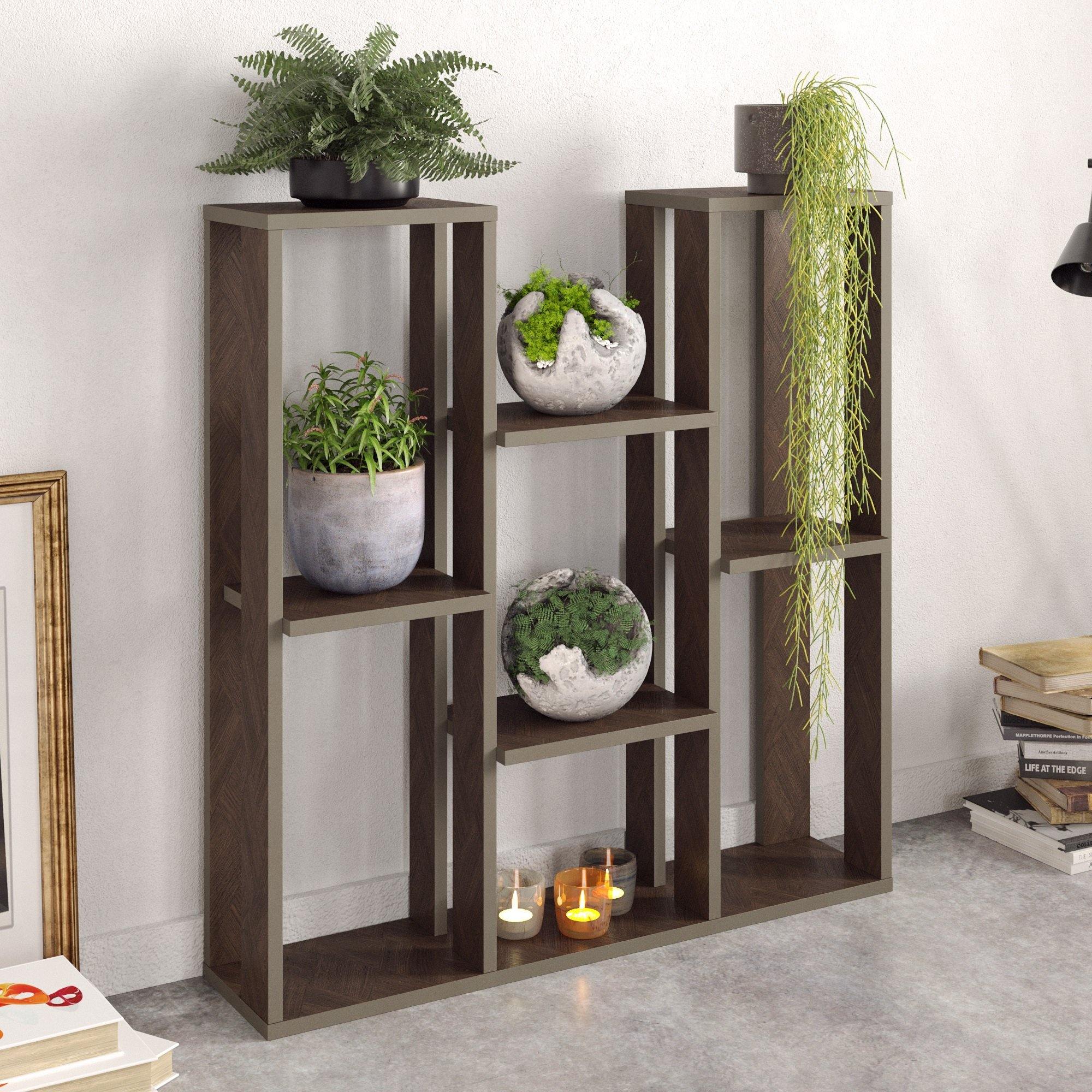 Nevada Multi-Tiered Plant Stand That Accommodates up to Nine Potted Plants/Flowers - Decorotika