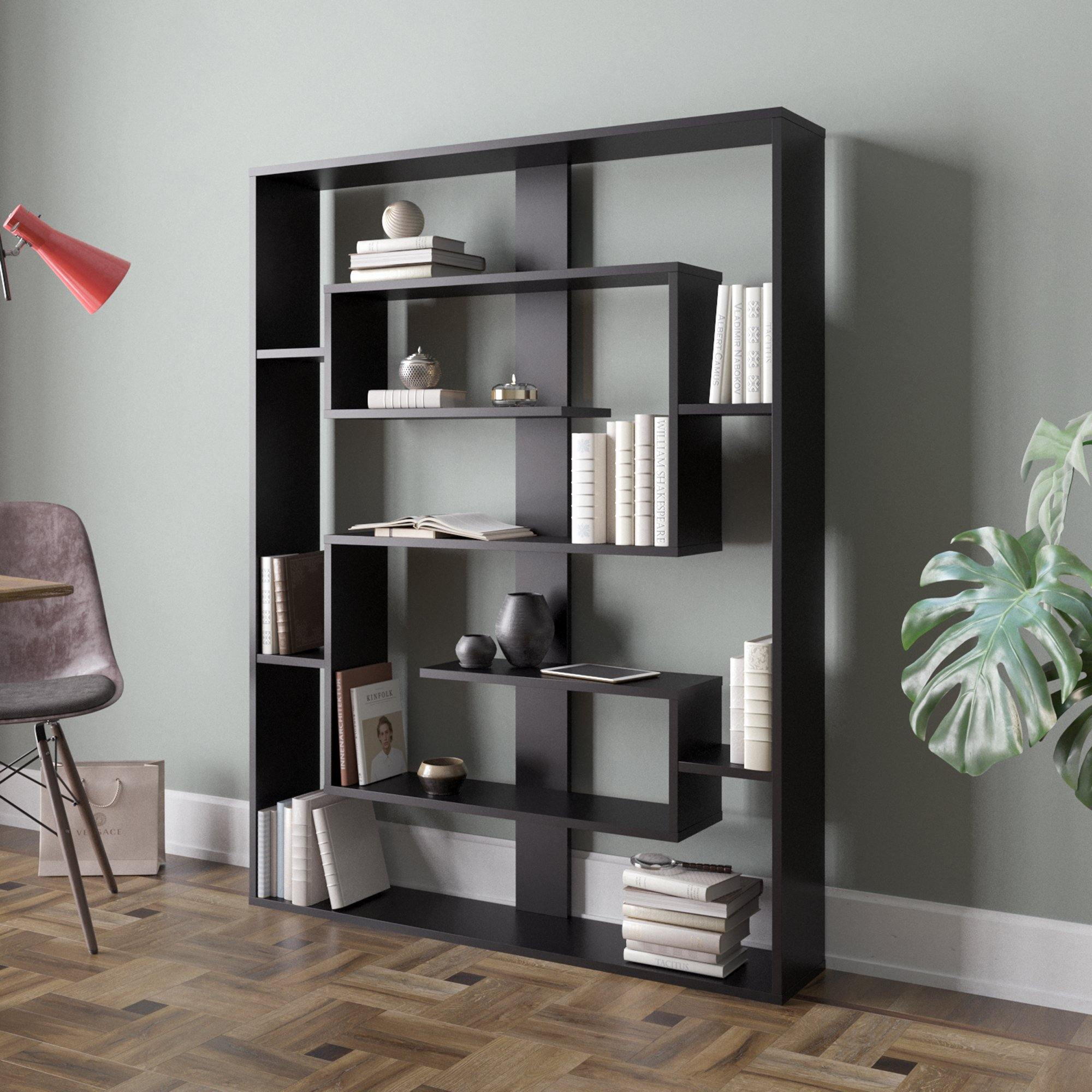Esteban 61'' Tall Geometric Bookcase & Shelving Unit - Decorotika