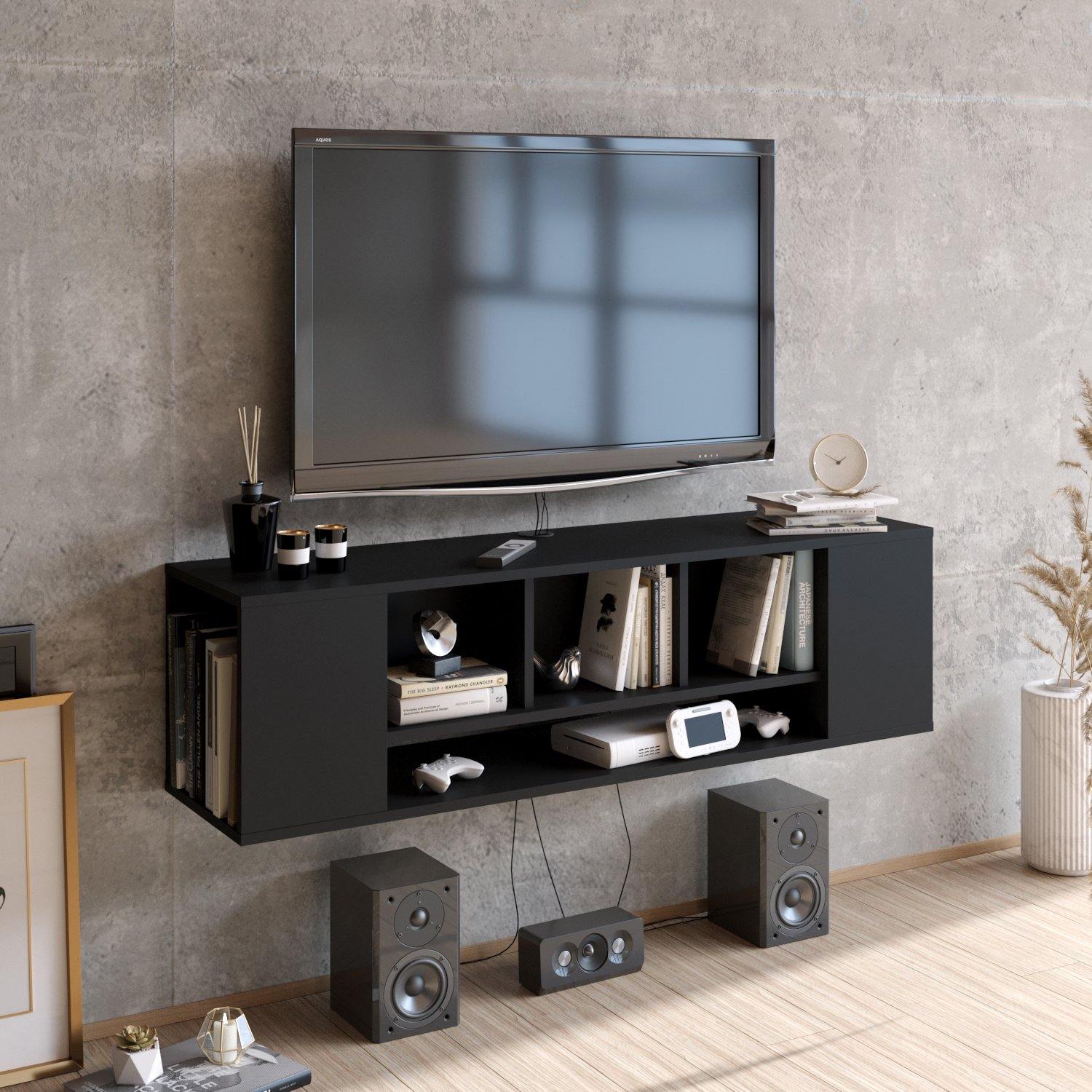 Paldi 53" Wide Floating TV Stand & Media Console - Decorotika